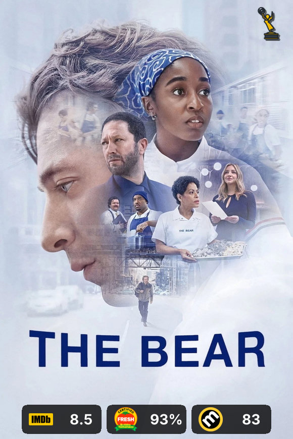 The Bear — rated poster designed with aioratings